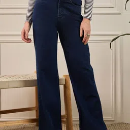 ZUMMER Women Straight Fit High-Rise Stretchable Jeans-picture-1