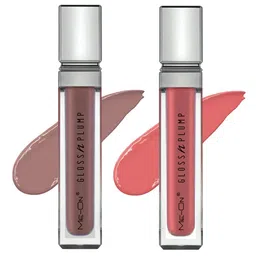 ME-ON Gloss & Plump 2-Pcs Long Lasting Lip Gloss - 3ml Each - 04-05-0