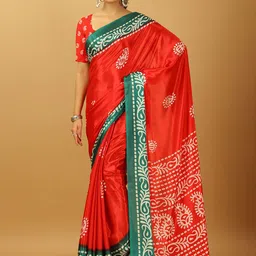 VIRENDRA TEXTILES Ethnic Motifs Pure Crepe Saree-image-57