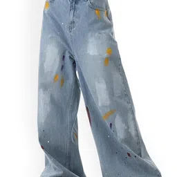 KPOP Women Printed Comfort Loose Fit Trousers-image-3