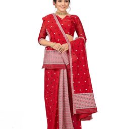 Maroosh Ethnic Motifs Woven Design Saree-image-49