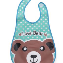 Babyhug Bib   Waterproof Bear Print - Aqua-image-67