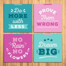 Wens Sparkle Laminated Wall Panels Quotes Print Pack of 4 - Multicolor-image-78