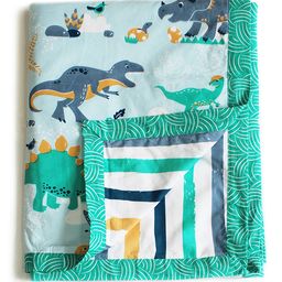 Silverlinen Snooze & Roar Dinosaur Cotton Reversible Single Dohar - Multicolor-picture-3