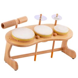Brainsmith Swoora Mini Drum Set - Brown-18