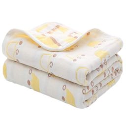 Syga Pure Soft Cotton Blanket Crown Print - Yellow(Color and design slightly may vary)-picture-5