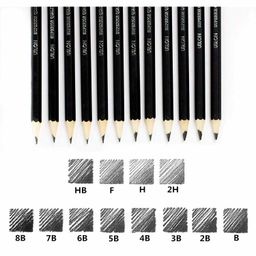 Syga Sketch and Drawing Pencils - Pack Of 12-26