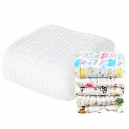 Mom's Home Muslin Towel & Wash Cloths Set Pack of 6 - White-image-16