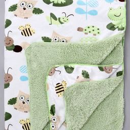 Babyhug Sherin & Poly Wool All Season Blanket Animal Print - White (Blanket's Fur Color May Vary)-image-94