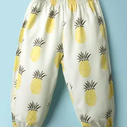 Kookie Kids Full Length Lounge Pant Pineapple Print - Yellow-picture-33