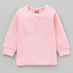 Babyhug Full Sleeves Thermal Vest - Pink-image-58