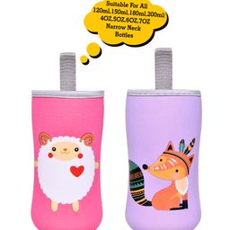 The Little Lookers Plush Bottle Cover Pack of 2 Pink Red - Fits 120 ml, 150 ml, 180 ml & 200 ml bottle-8