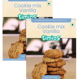 Timios Multigrain Eggless Instant Vanilla Cookie Mix - 250 gm (Pack of 2)-18