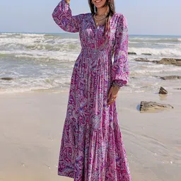 JC Mode Ethnic Motifs Printed Maxi Dress-image-89