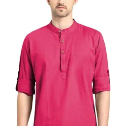 AMRIT TOP WEAR Men Organic Cotton Kurta-picture-48