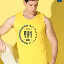 WOOSTRO 2-Pc Printed Odour-Free Cotton Innerwear Vests VWS26(RUN YELLOW)(ENJOY PEACOCK)-image-84