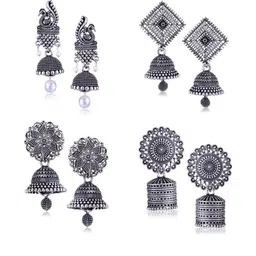 DIVASTRI Silver-Plated Alloy Earrings-31