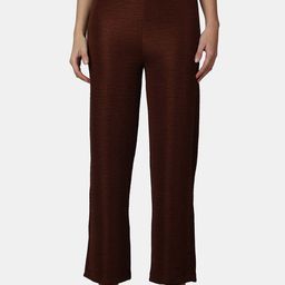 Popwings Women Relaxed Straight Leg Straight Fit Wrinkle Free Trousers-image-32