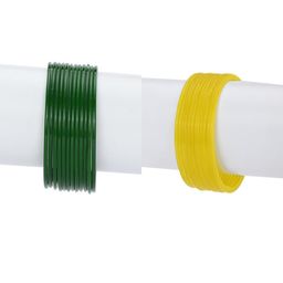 1ST TIME Yellow ,Green Set of 2 Alloy Bangle-6