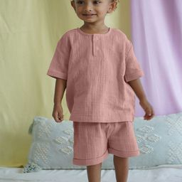 The Boo Boo Club Kids Round Neck Organic Cotton Top With Shorts-image-63