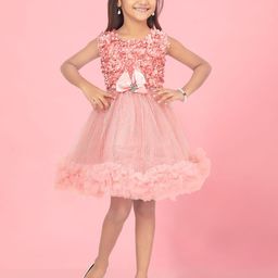 Aarika Floral Net Fit & Flare Dress-25