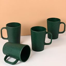 eha Green Solid Matte Mugs Set of Cups and Mugs-72