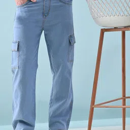 SZN Men Classic Boyfriend Fit Mid-Rise Stretchable Jeans-image-15