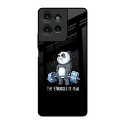 QRIOH Real Struggle Real Printed Motorola G75 5G Impact Resistant Back Case-picture-2