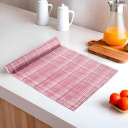 Aura Pink Set of 1 Water Resistant Shelf Liner Organisers-16