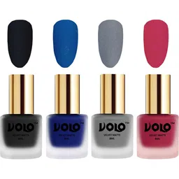 VOLO Set Of 4 Velvet Matte Nail Polish- 8 ml Each- Shade- 5-19- 20- 43-image-76