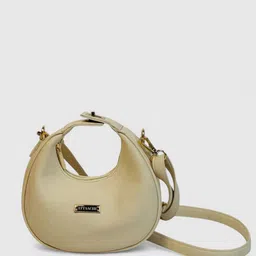 ATTAACHE ACCESSORIES Women Solid Half Moon Sling Bag-12