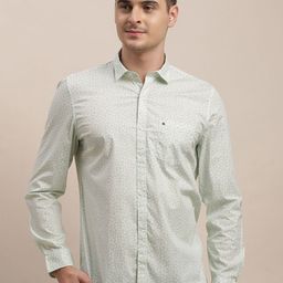 Turtle Relaxed Slim Fit Micro Ditsy Printed Casual Opaque Shirt-picture-26