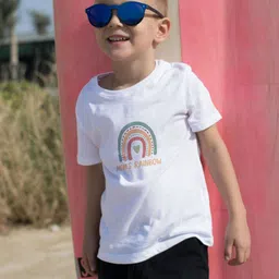 Pranava Boys Printed Organic Cotton Applique T-shirt-image-29