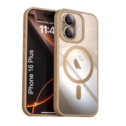 Luxury Kase Transparent iPhone 16 Plus Impact Resistant Back Case with Shockproof Bumper-image-96