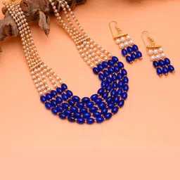 Tanusha Jewels Brass Gold-Plated Jewellery Set-image-23