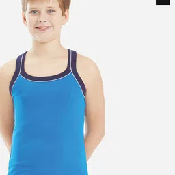 Bodycare Kids Boys Pack Of 2 Soft Breathable Cotton Rib Vests KGA2014BLKRB-60-image-96