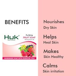 Huk Purifying Fruit Soap With Essential Oils - 100 g image 3