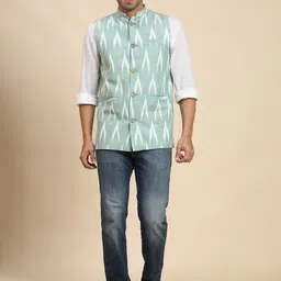 SKAVIJ Women Woven Nehru Jacket-43