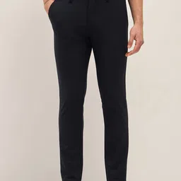 THE BEAR HOUSE Men Checked Slim Fit Trousers-image-78