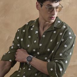 DENNISON Muslin Double Gauge Relaxed Fit Shirt-image-20