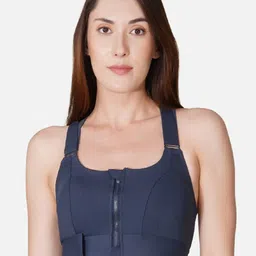 TOMKOT Women Full Coverage Lightly Padded Non-Wired Styled Back Workout Bra-17