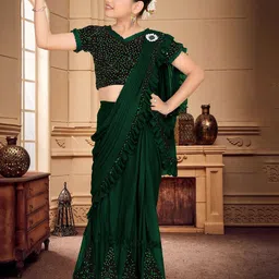 HARPITA Sequinned Ready to Wear Saree-21