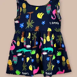 TrendyKid Print Net Fit & Flare Dress-42
