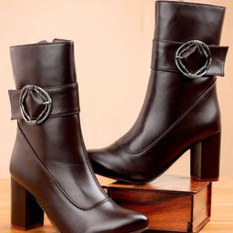 riffway Women High-Heel Zipper Regular Ankle Boots-28