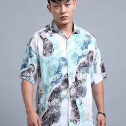 Kolor Fusion Men Smart Printed Casual Shirt-image-7