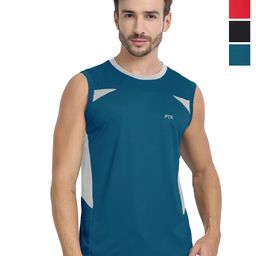 FTX Pack Of 4 Colourblocked Dri-FIT Round Neck T-shirts-image-98