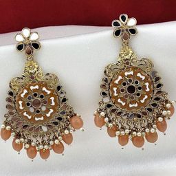 ORBIS Gold-Plated Alloy Earrings-image-79