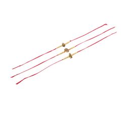 NVR Set Of 3 Gold-Toned Designer Ganesh Ji Thread Rakhi with Roli Chawal Chandan & Mishri image 5