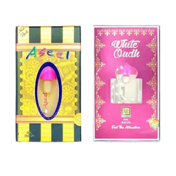 RAVIOUR LIFESTYLE Set Of 2 Aseel & White Oudh Attar - 8 ml Each-16