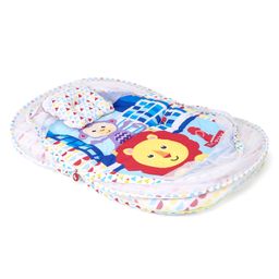 fisher price by nb Fisher Price Mattress With Mosquito Net And 1 Pillow Lion & Monkey Print - Multicolor image 3